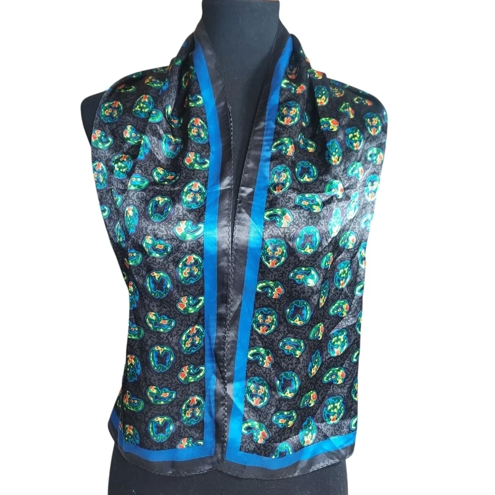 MRI Brain Scans Silk Scarf Medical Inspired Scarf